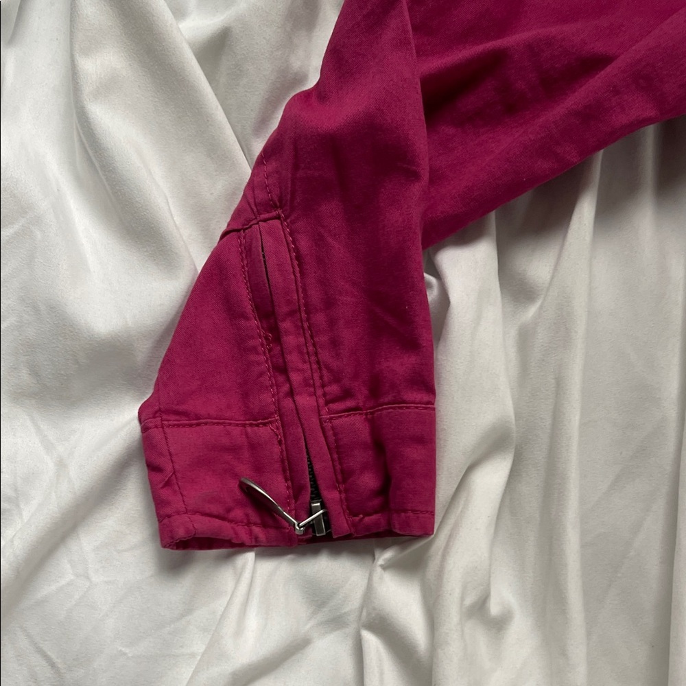 Christopher & Banks Fuchsia Utility Jacket - Picture 6 of 7